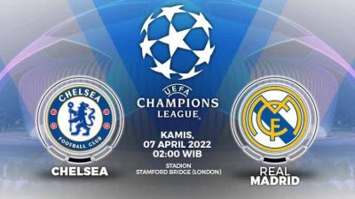 Data dan Fakta Liga Champions: Chelsea vs Real Madrid