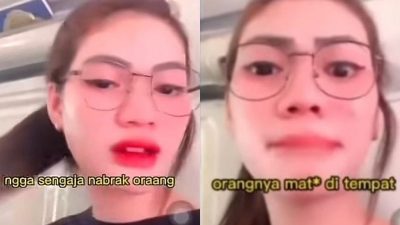 Heboh Wanita Santai Buat Konten Usai Tabrak Orang hingga Tewas