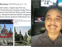 Foto Stupa Borobudur Mirip Jokowi, Roy Suryo Polisikan Pengunggah Pertama