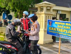 Periksa Kelengkapan Dokumen Kendaraan Personel, Polres OKU Timur Gelar Gaktiblin