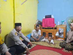 Kapolsek Martapura Kunjungi dan Antar Langsung Bantuan Untuk Penderita Kanker Kulit