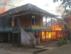 Tiga Rumah di Desa Muara Kati Terbakar Akibat Arus Pendek Listrik