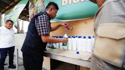 Pembuatan Pupuk Organik Bionos, Bupati Himbau Masyarakat Buat Bank Sampah