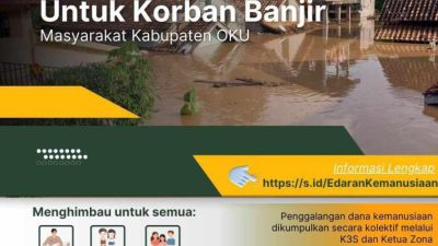 Disdikbud OKU Timur Open Donasi Untuk Korban Banjir di OKU