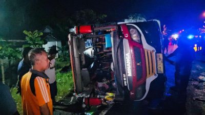 Pulang Study Tour, Bus Siswa SD OKU Timur Terguling, Dikabarkan Telan Korban Jiwa 