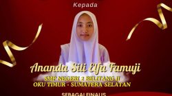 Siti Elfa Famuji Siswi SMP di OKU Timur Ini, Lolos Pada Ajang LS2N